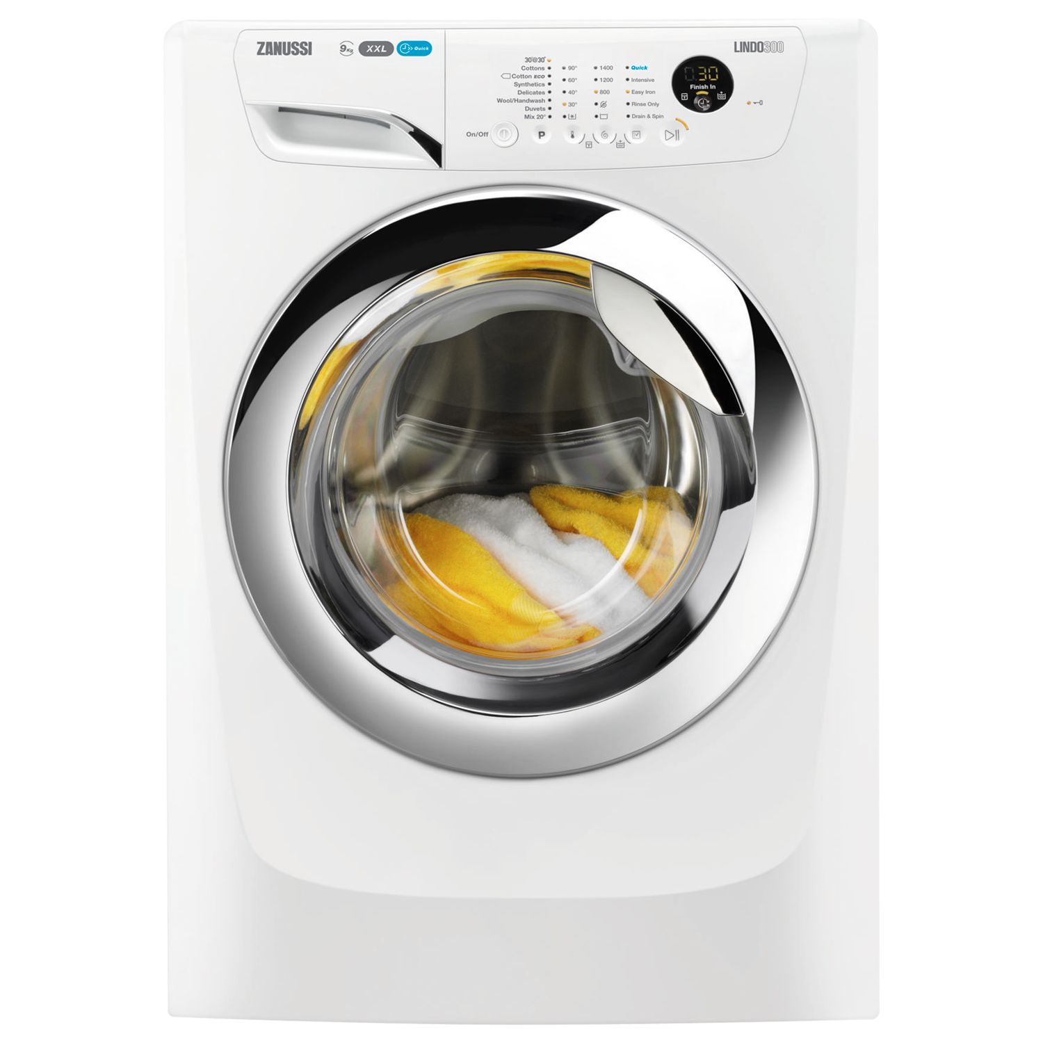 Zanussi ZWF91483WR 9kg 1400rpm Freestanding Washing Machine White 