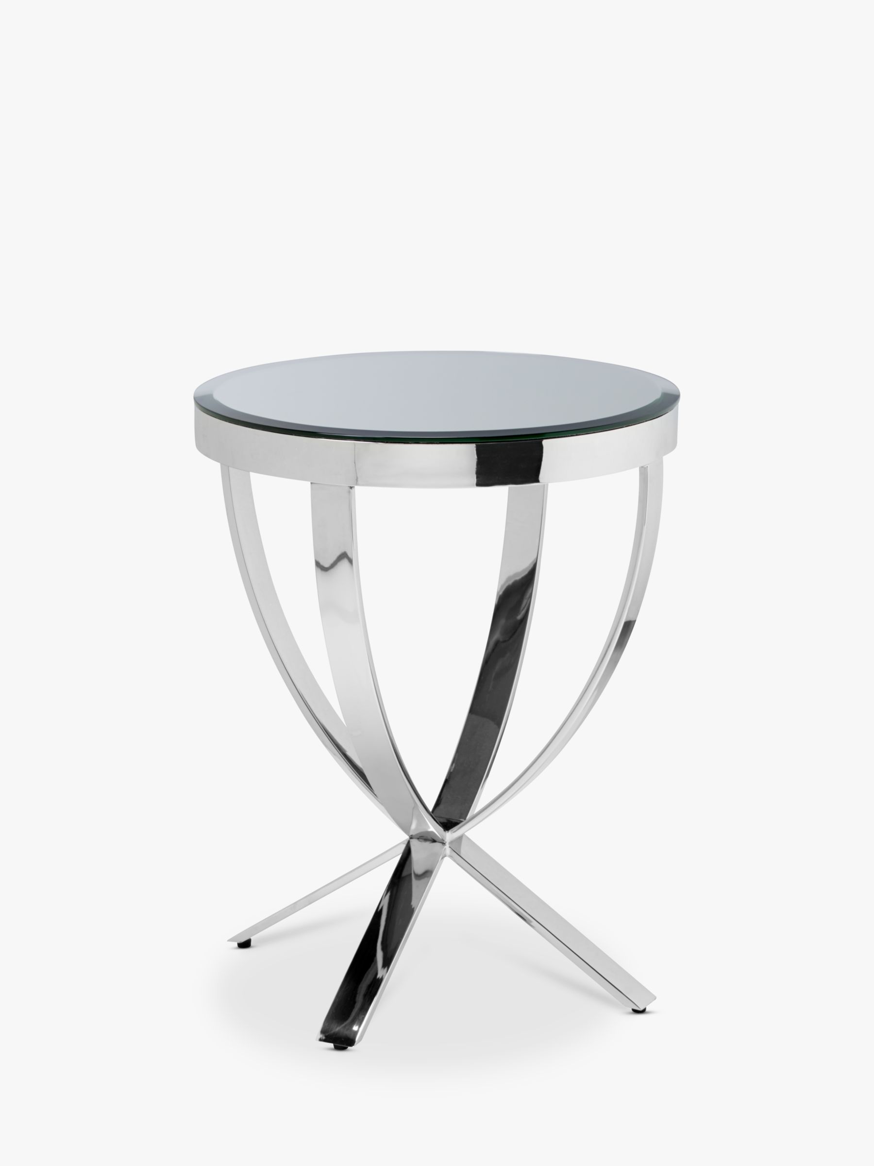 Photo of John lewis moritz side table clear/polished steel