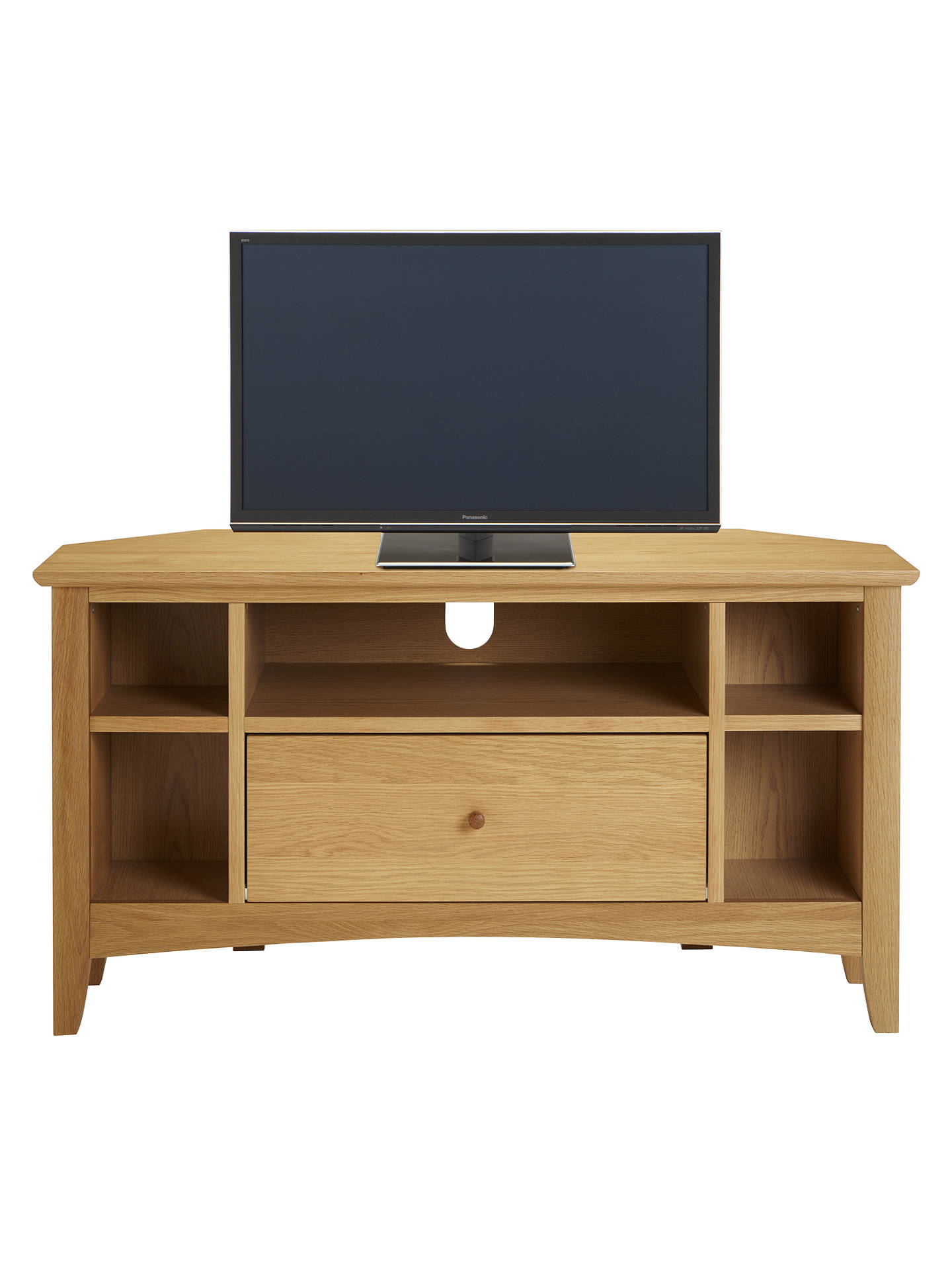 John Lewis & Partners Alba Corner TV Stand for TVs up to ...