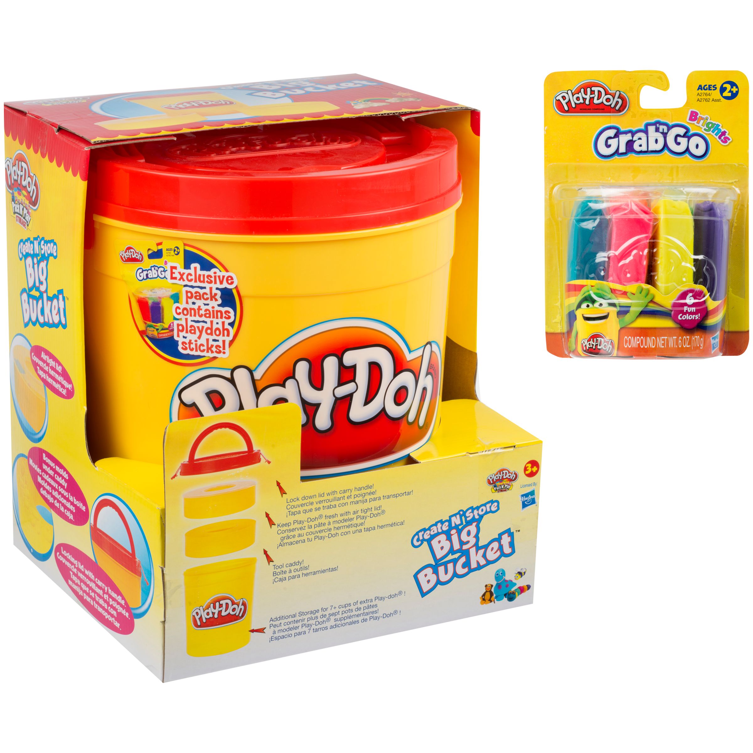 John Lewis Exclusive Play-Doh Create N' Store Big Bucket Storage Set