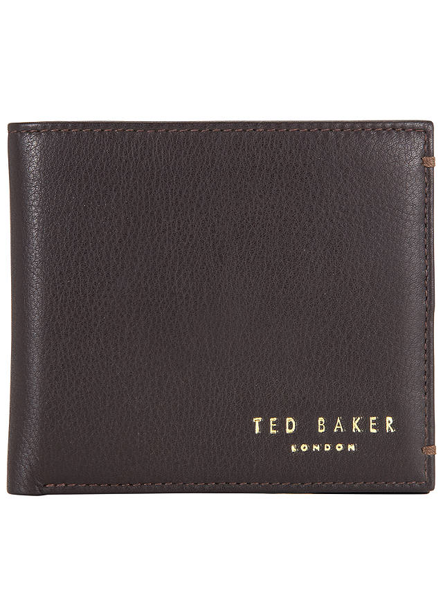 Ted Baker Anthonys Leather Bifold Wallet, Chocolate