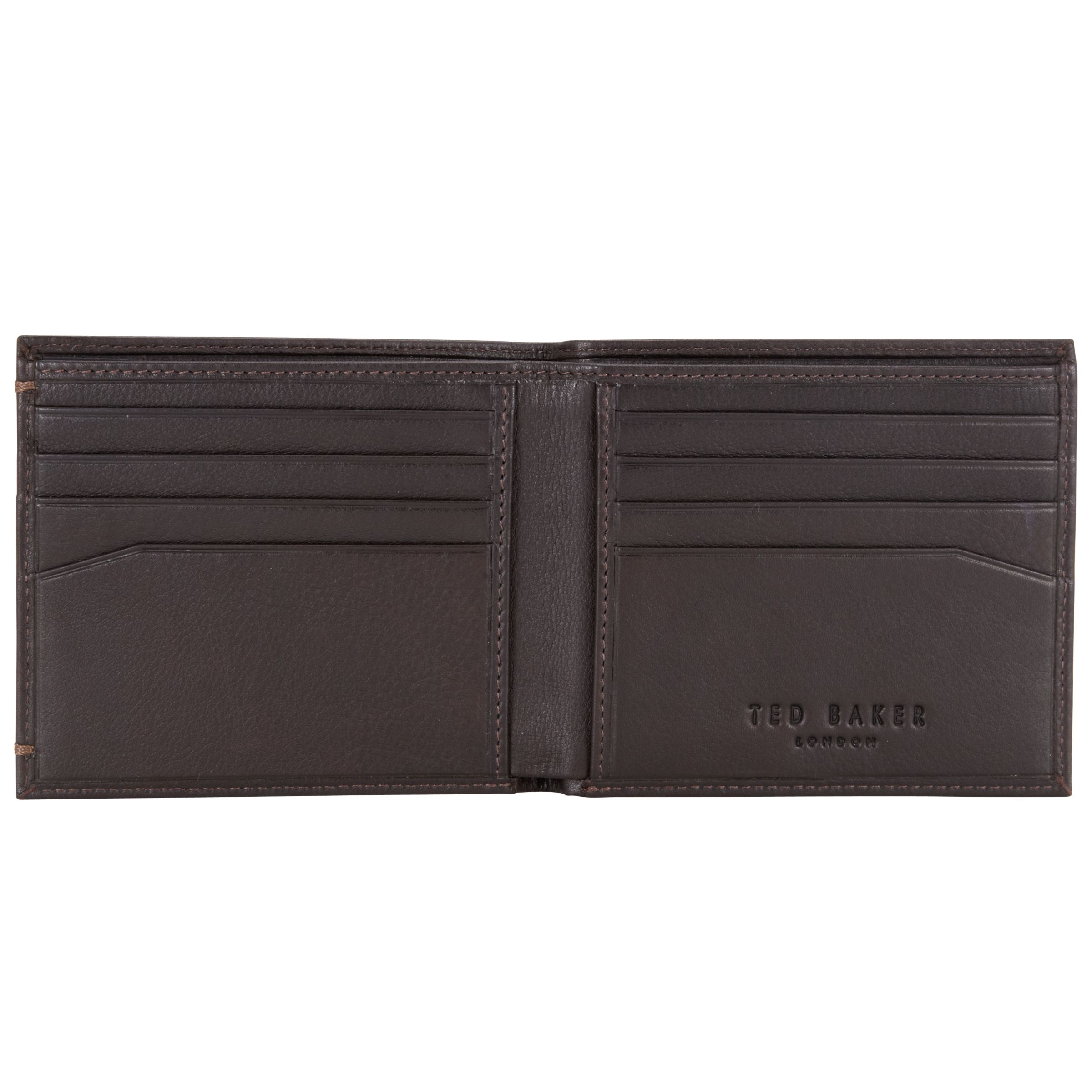 Ted Baker Anthonys Leather Bifold Wallet, Chocolate at John Lewis ...
