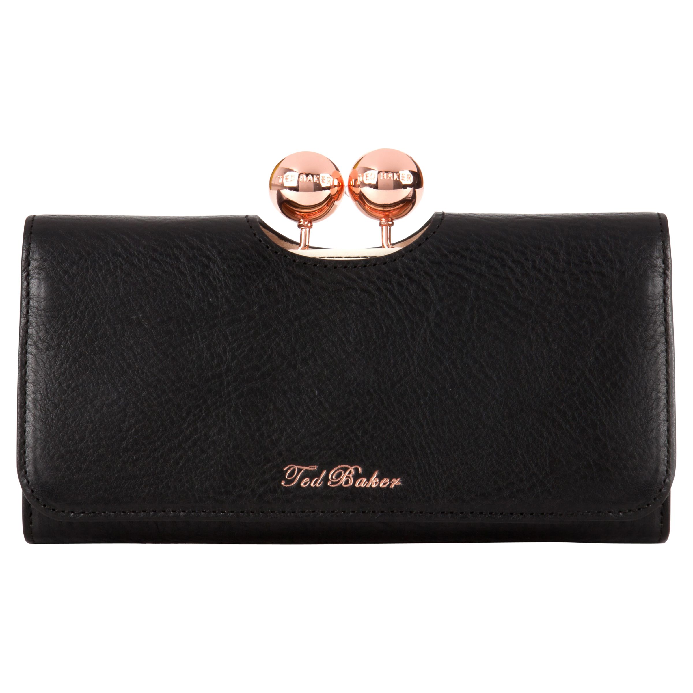 ted baker black leather purse