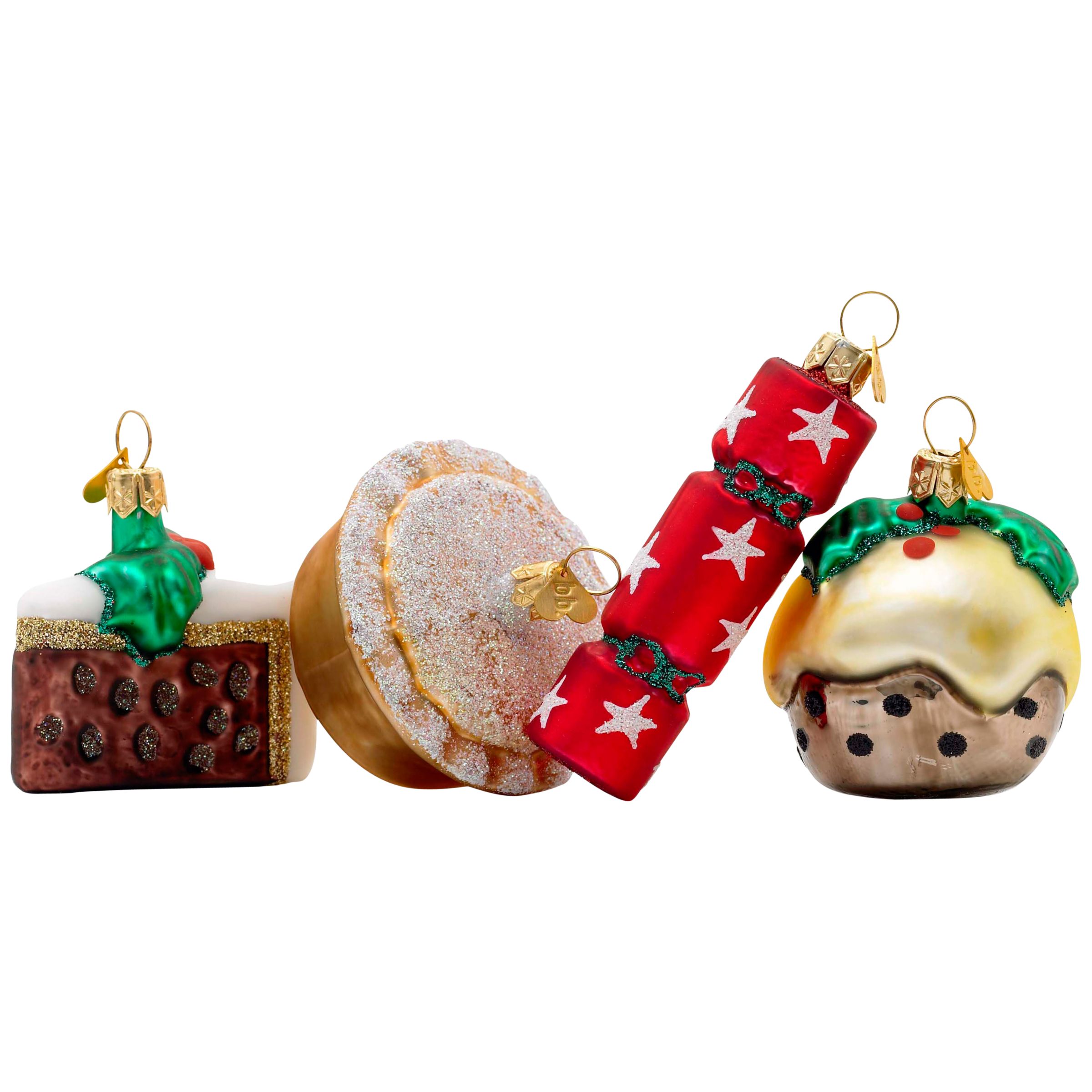 Bombki Tourism Little English Christmas Ornaments, Set of 4