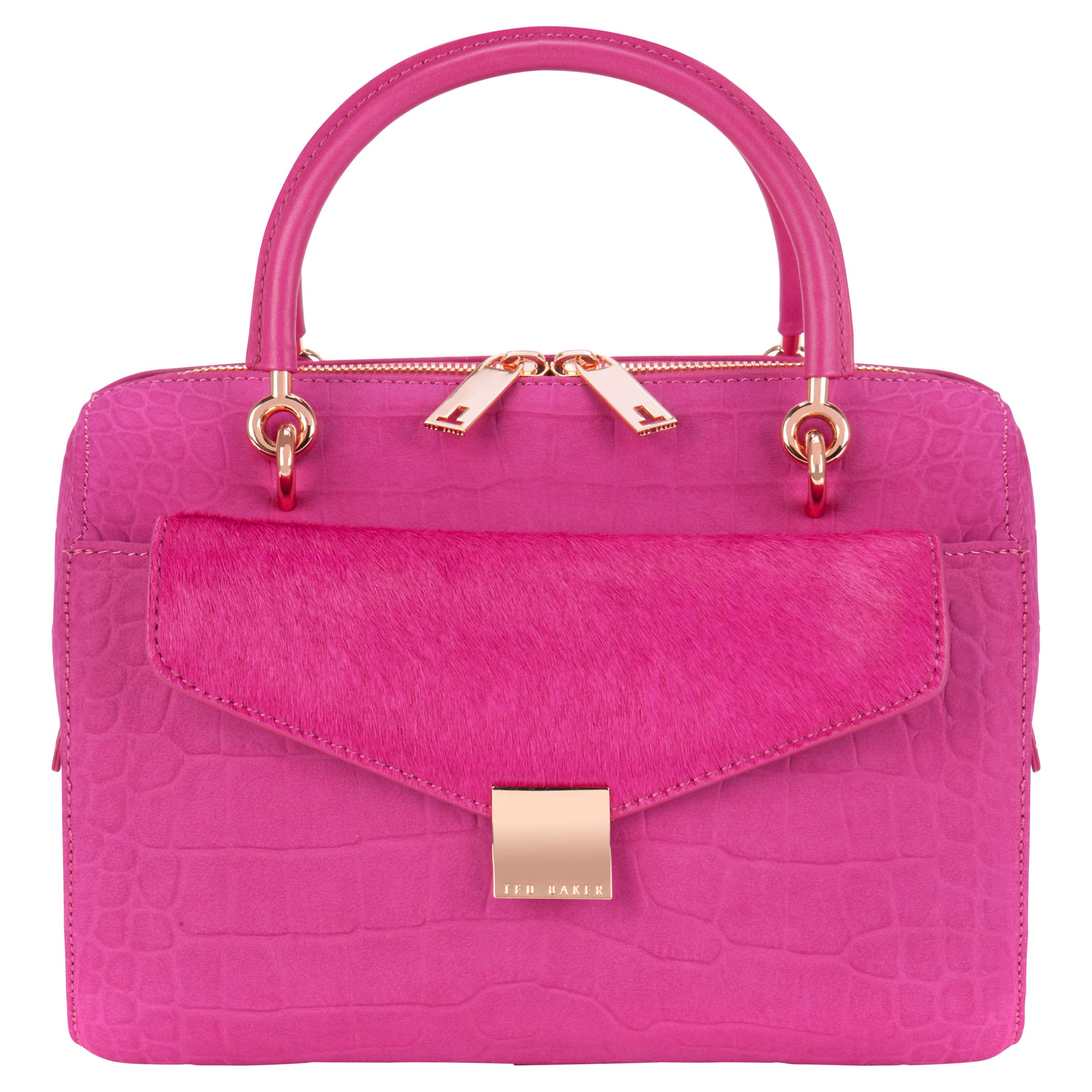 deep pink clutch bag