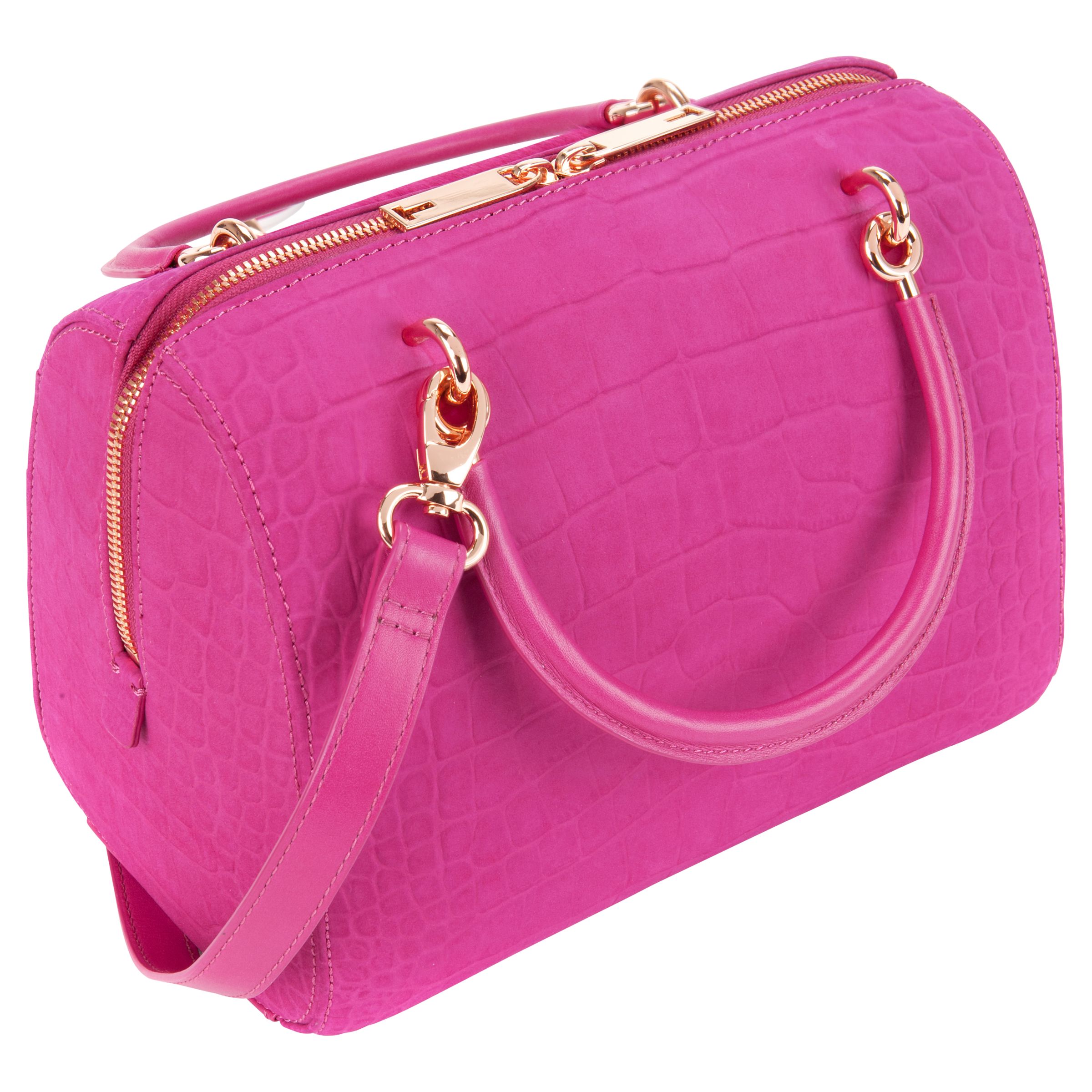 deep pink clutch bag