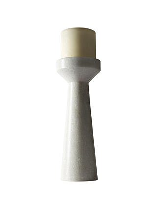 Tom Dixon White Stone Candle Holder, Tall