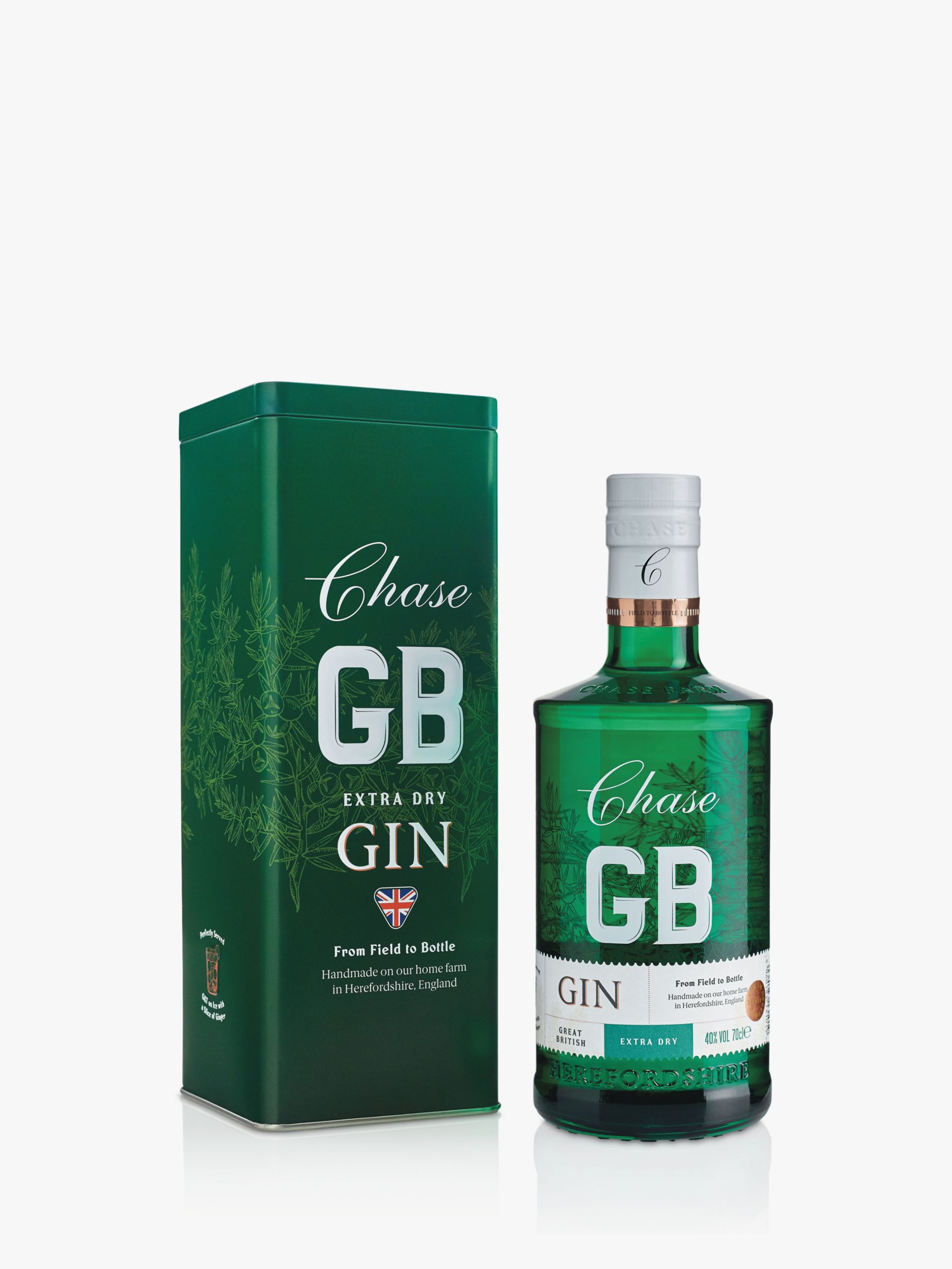 BuyChase GB Gin in Green Tin, 70cl Online at johnlewis.com