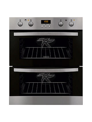 Zanussi ZOF35712XK Built-Under Double Electric Oven, Stainless Steel