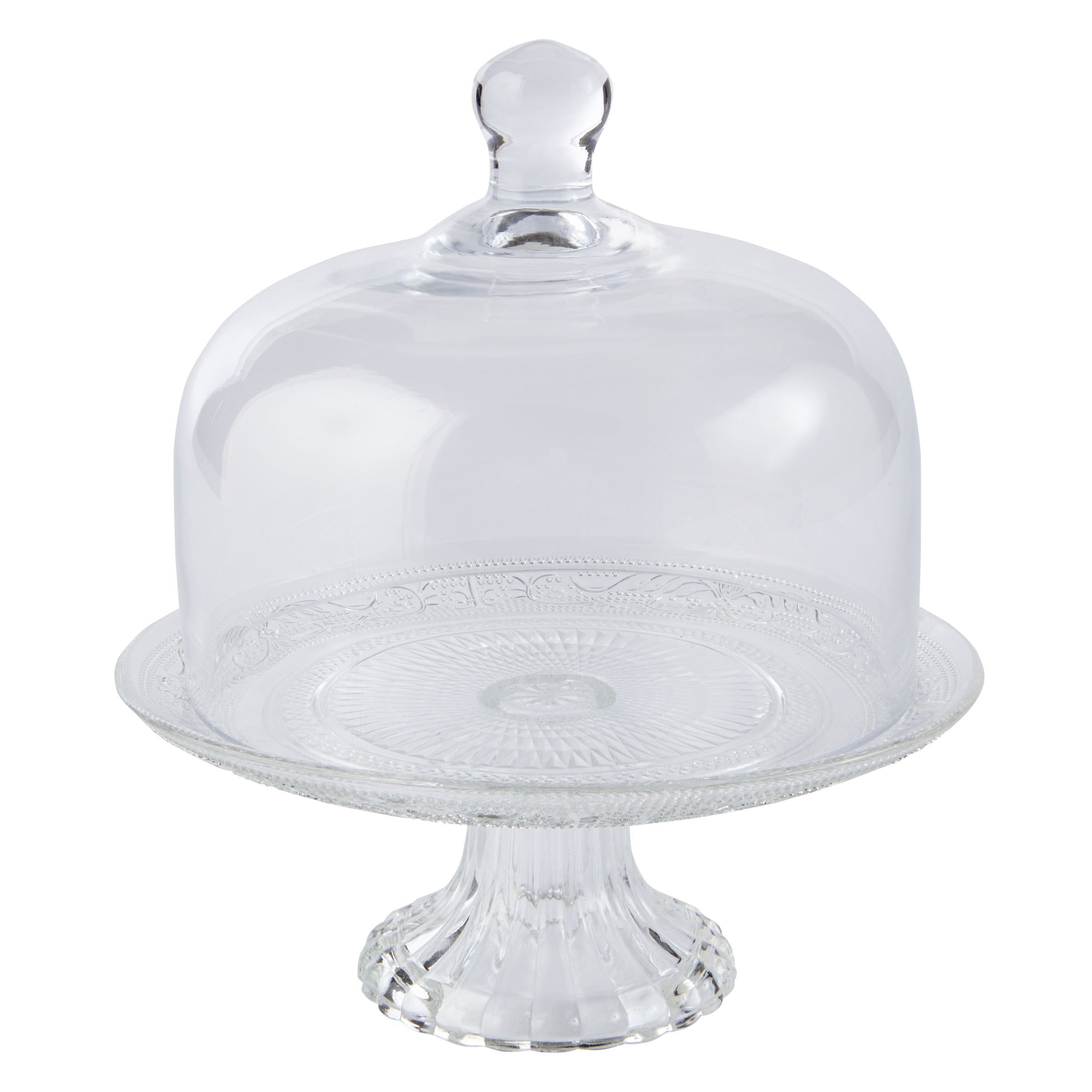 Glass Cake  Stand  with Cloche at John  Lewis  Partners