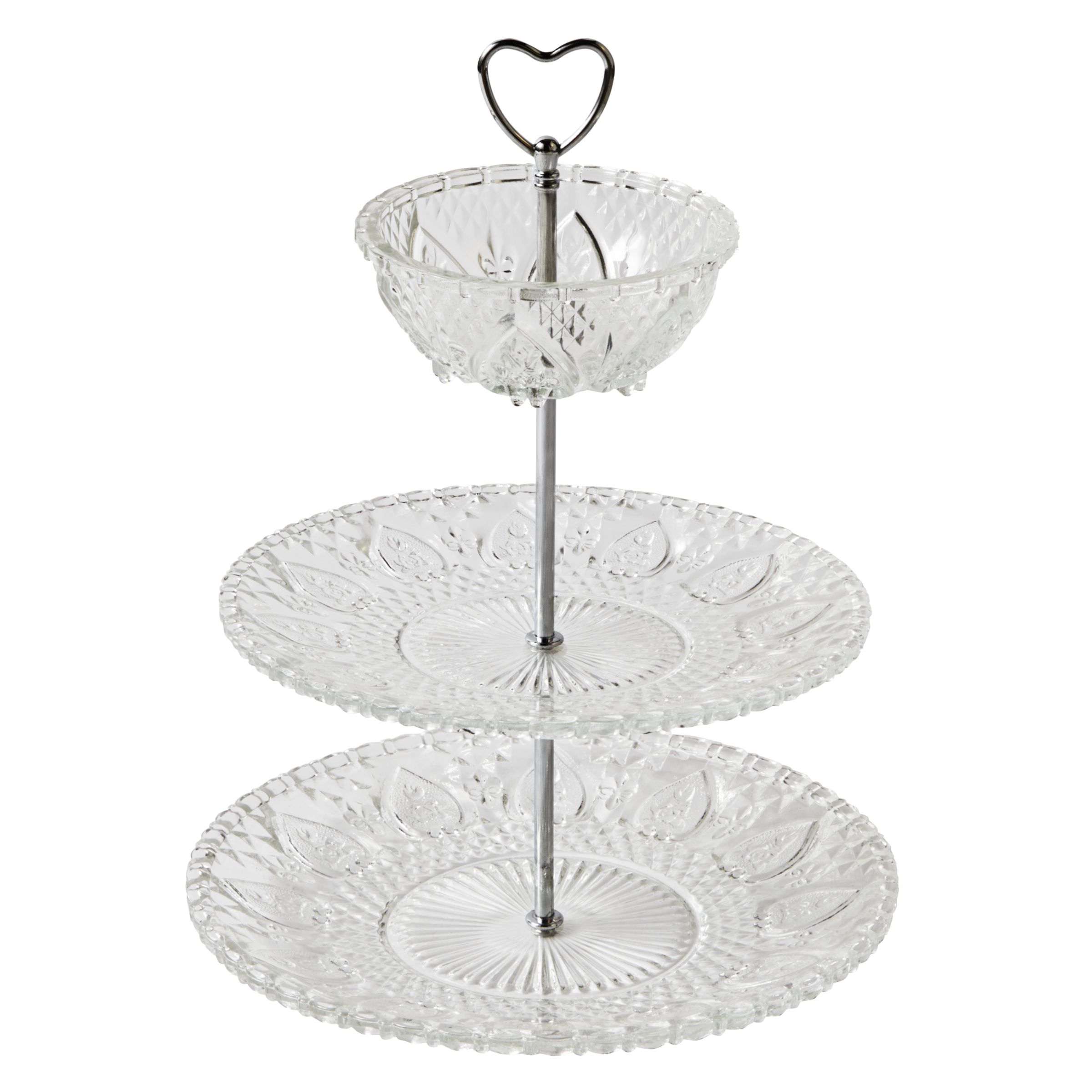 Offer 3 Tier Glass Cake  Stand  at John  Lewis  Partners