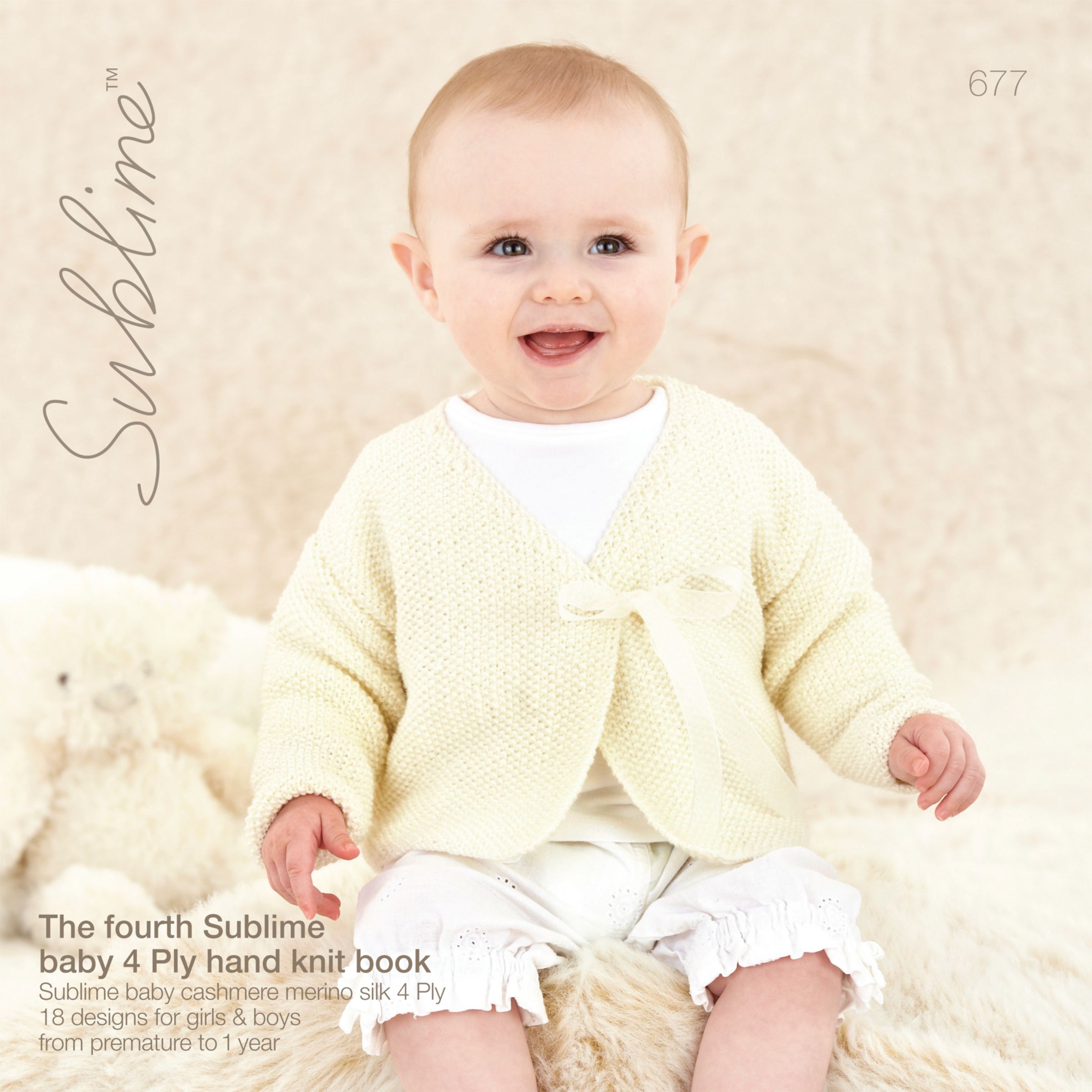 Sirdar Sublime Baby 4 Ply Hand Knit Knitting Patterns Book