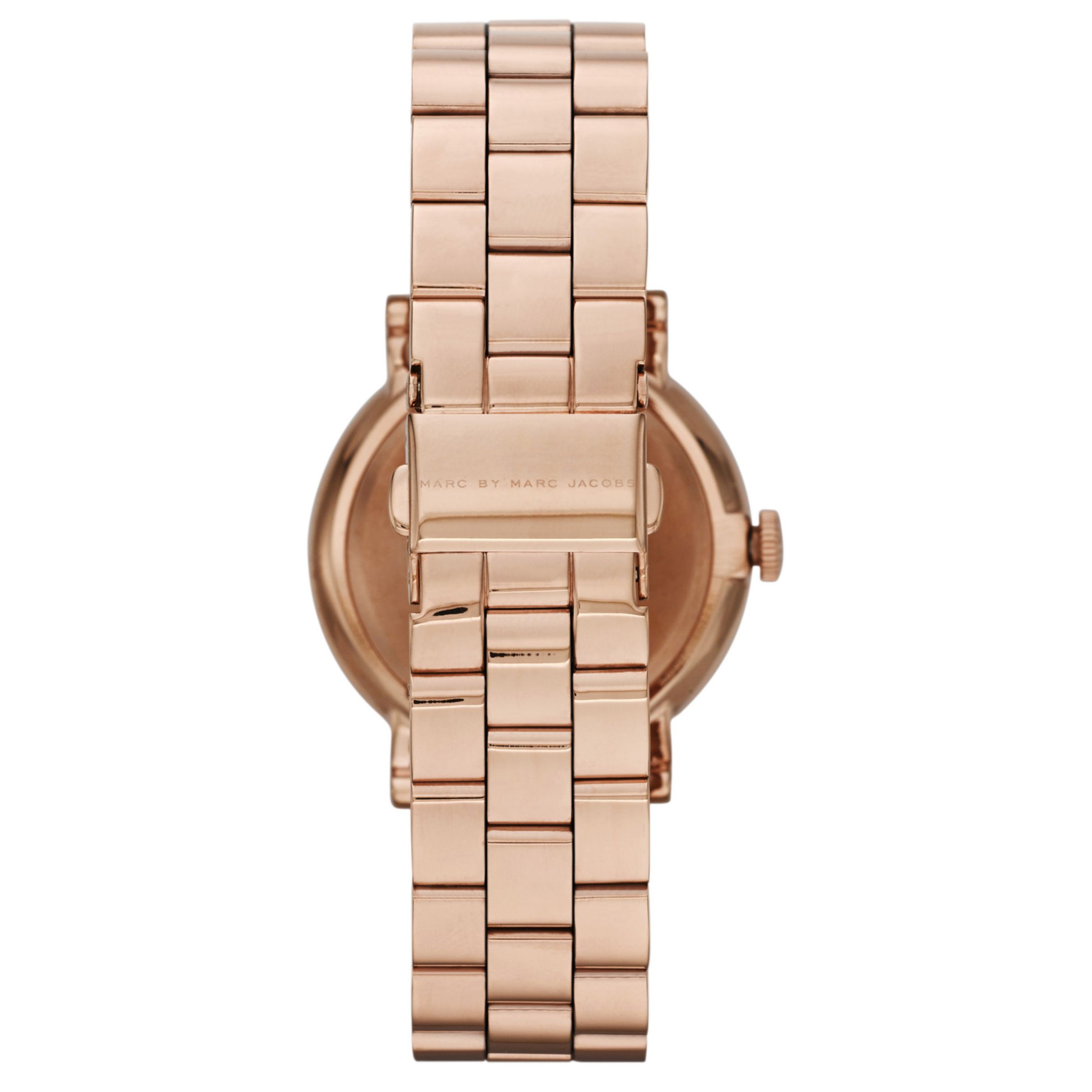 Marc Jacobs MBM3330 Women's Baker Bracelet Strap Watch, Rose Gold/Navy