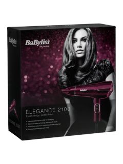 BaByliss 5560KU Elegance Hair Dryer, Raspberry