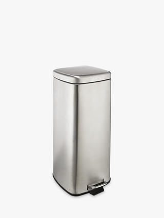 House by John Lewis Pedal Bin, 30L Stainless Steel