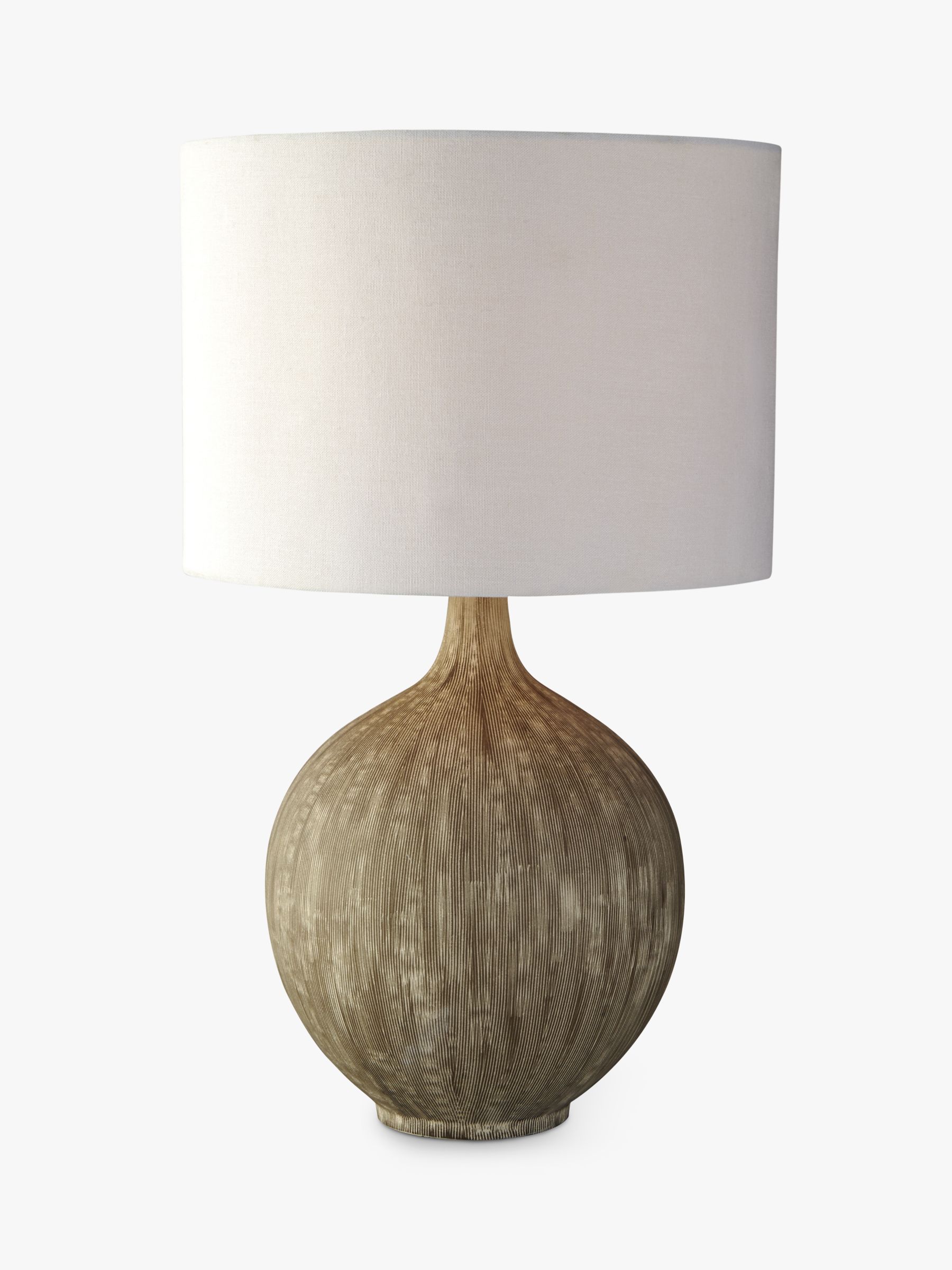John Lewis & Partners Ebony Table Lamp Large