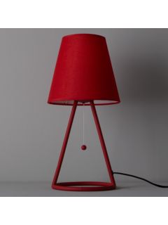House by John Lewis Monty Lamp, Red
