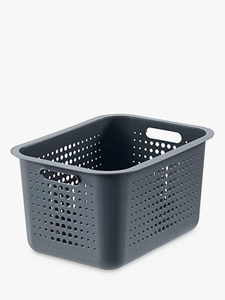 SmartStore by Orthex Plastic Basket 20, Grey (16L)