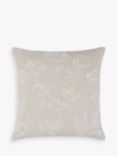 John Lewis Cow Parsley Cushion, Putty