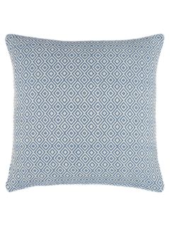 John Lewis Diamonds Cushion, Indian Blue