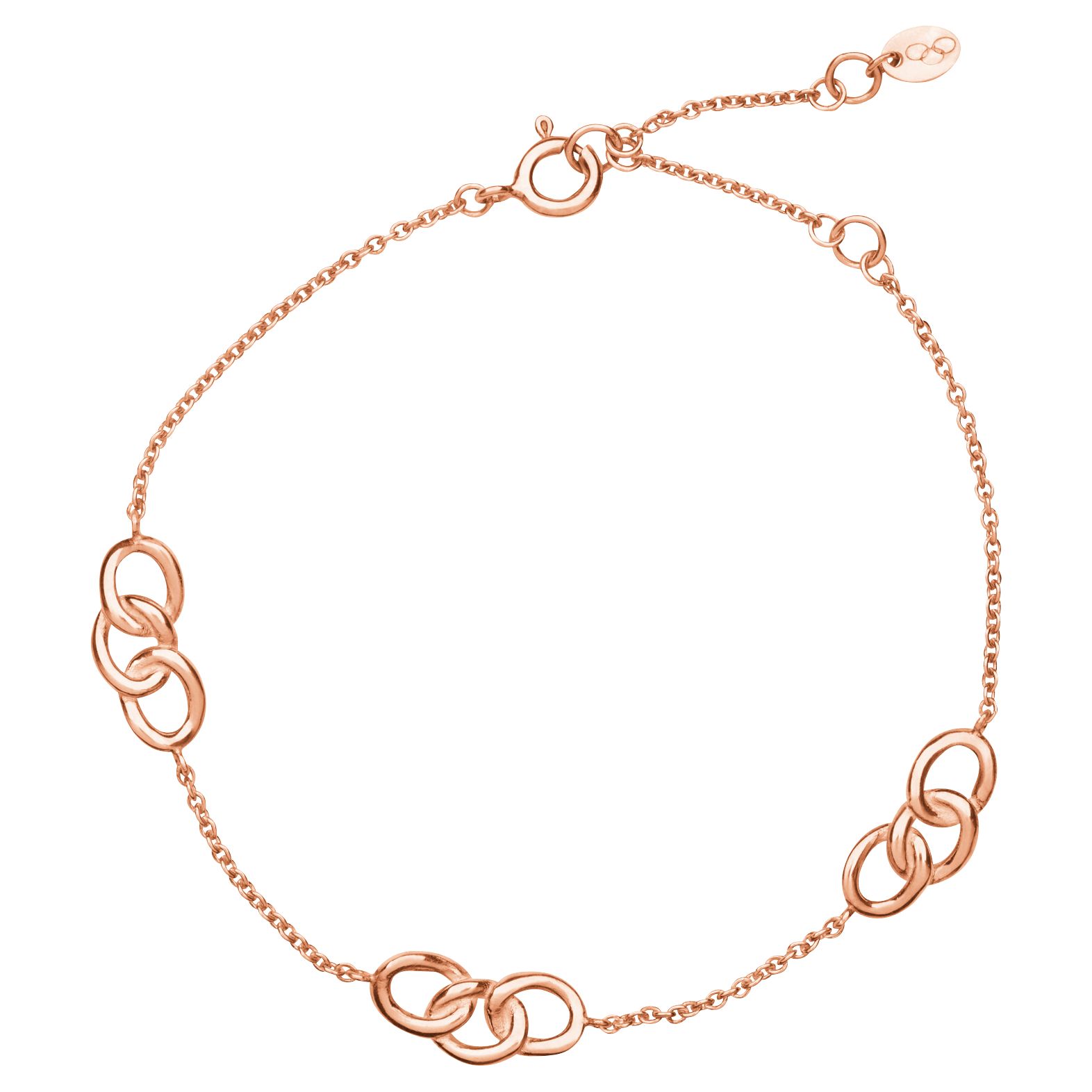 Links Of London Signature 3 Station Bracelet Rose Gold At John Lewis Partners