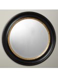 John Lewis & Partners Circle Wall Mirror, Dia.68cm, Black/Gold