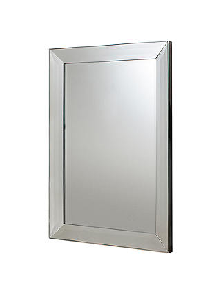Modena Rectangular Wall Mirror, Silver, 109 x 79cm