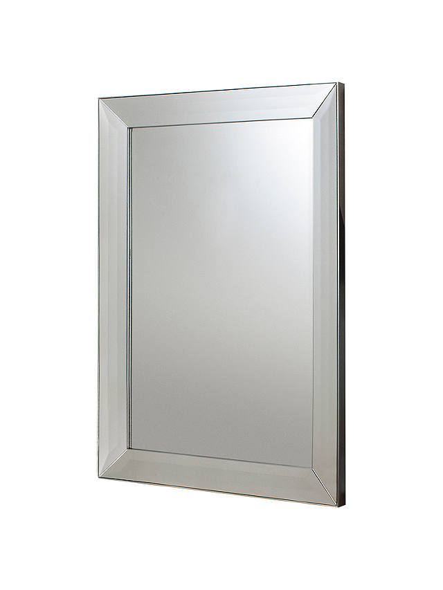 Modena Rectangular Wall Mirror, Silver, 109 x 79cm