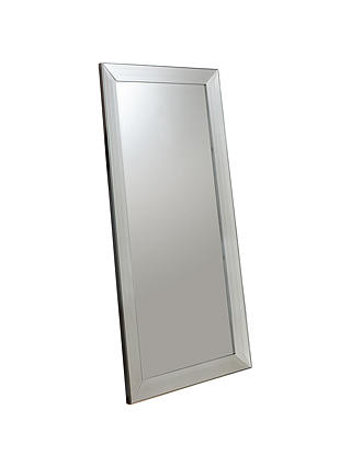 Modena Rectangular Leaner Mirror, Silver, 165 x 78.5cm