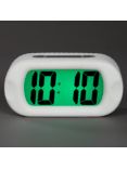 Acctim Silicone Jumbo LCD Smartlite® Digital Alarm Clock, White