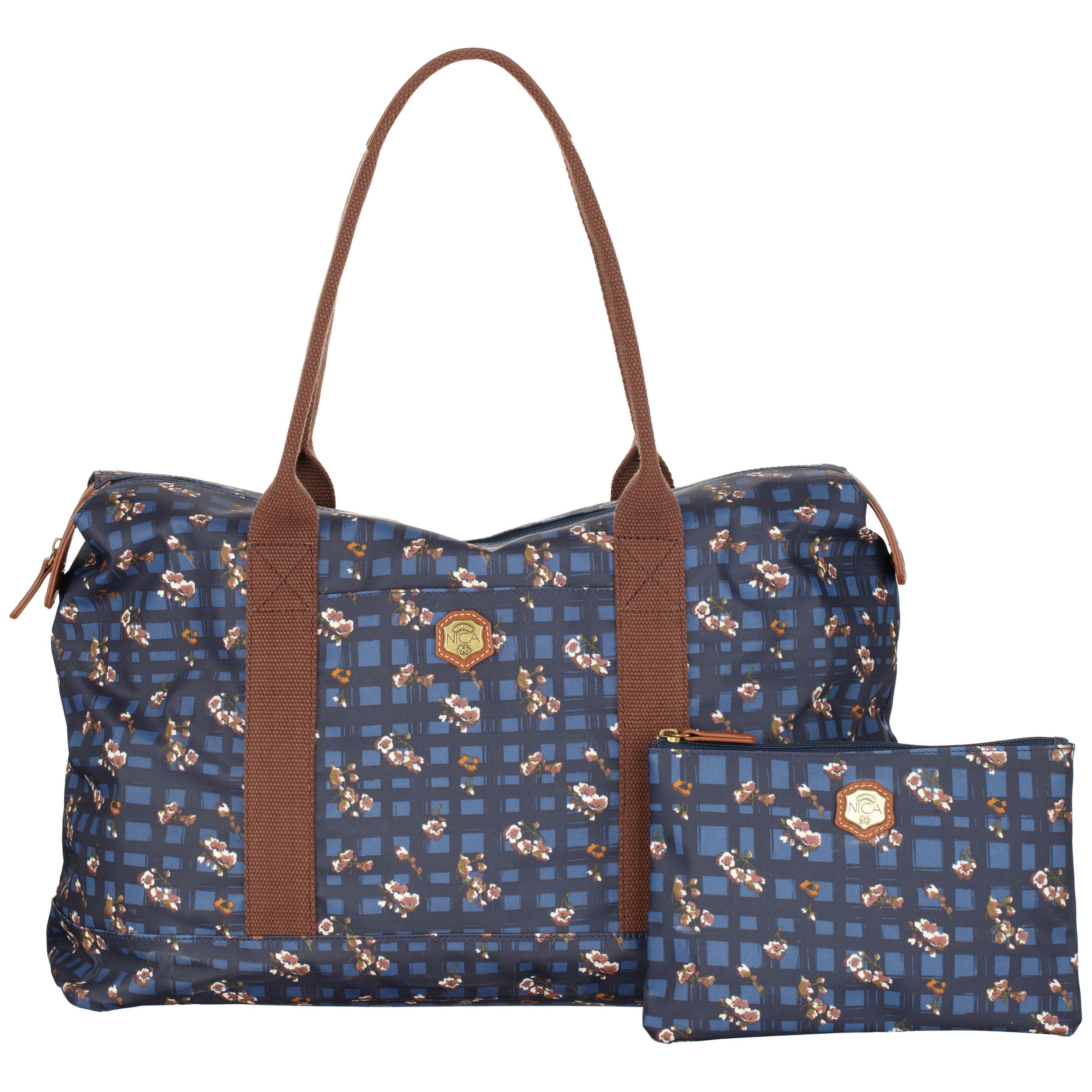 Nica Grace Weekender Bag, Floral Navy