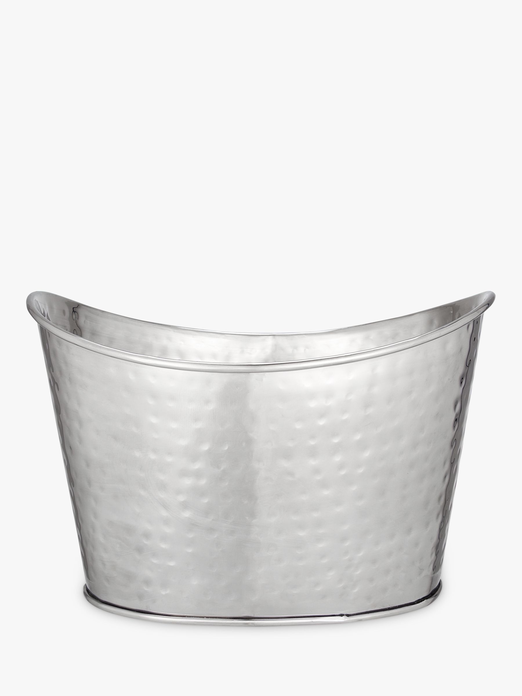 John Lewis Hammered Stainless Steel Double Champagne Ice Bucket