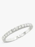 E.W Adams 18ct White Gold Diamond Eternity Ring, White Gold
