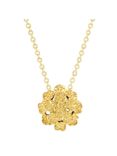 London Road 9ct Yellow Gold Posy Pendant Necklace, Gold