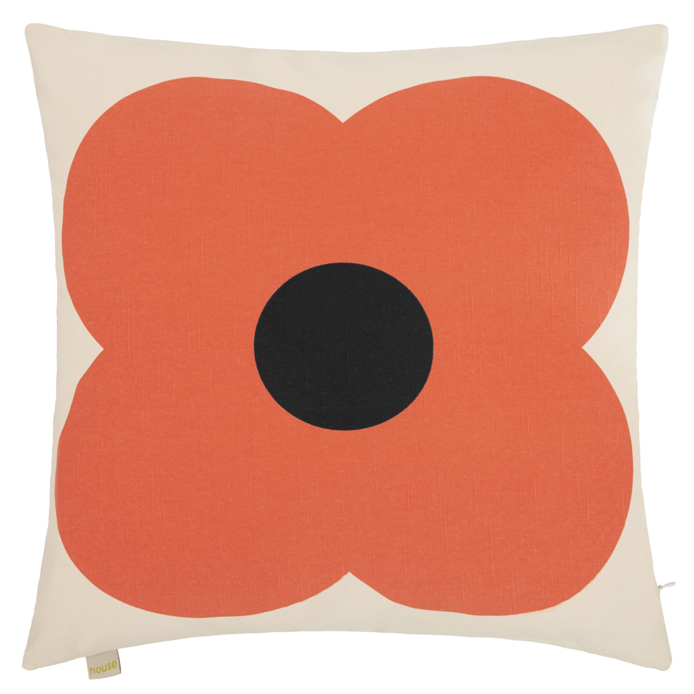 Orla Kiely Abacus Flower Cushion Slate Blue Red At John Lewis