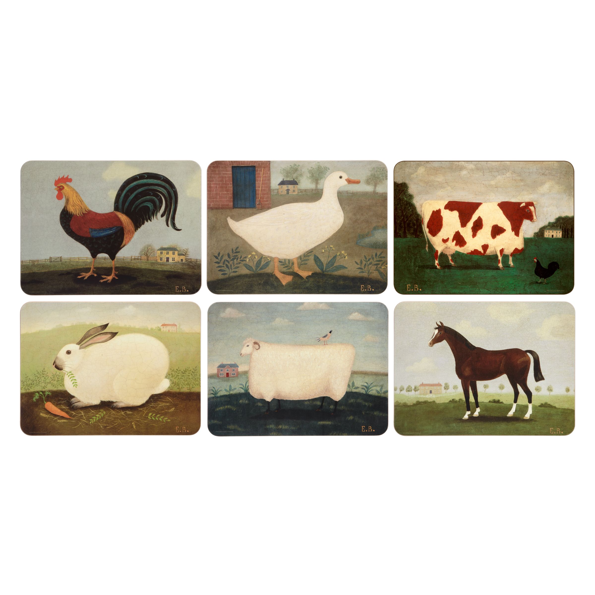 Jason Products Animal Collection Placemats Set Of 6 At John Lewis