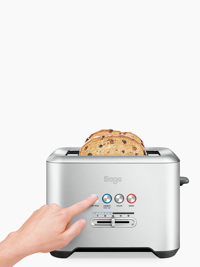 Sage A Bit More 2-Slice Toaster, Brushed Metal