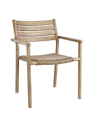 Croft Collection Islay Outdoor Dining Chair, FSC-Certified (Eucalyptus), Natural
