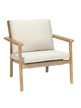 Croft Collection Islay Lounging Armchair, FSC-Certified (Eucalyptus), Natural