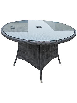 John Lewis & Partners Malaga 4-Seater Outdoor Dining Table, Grey