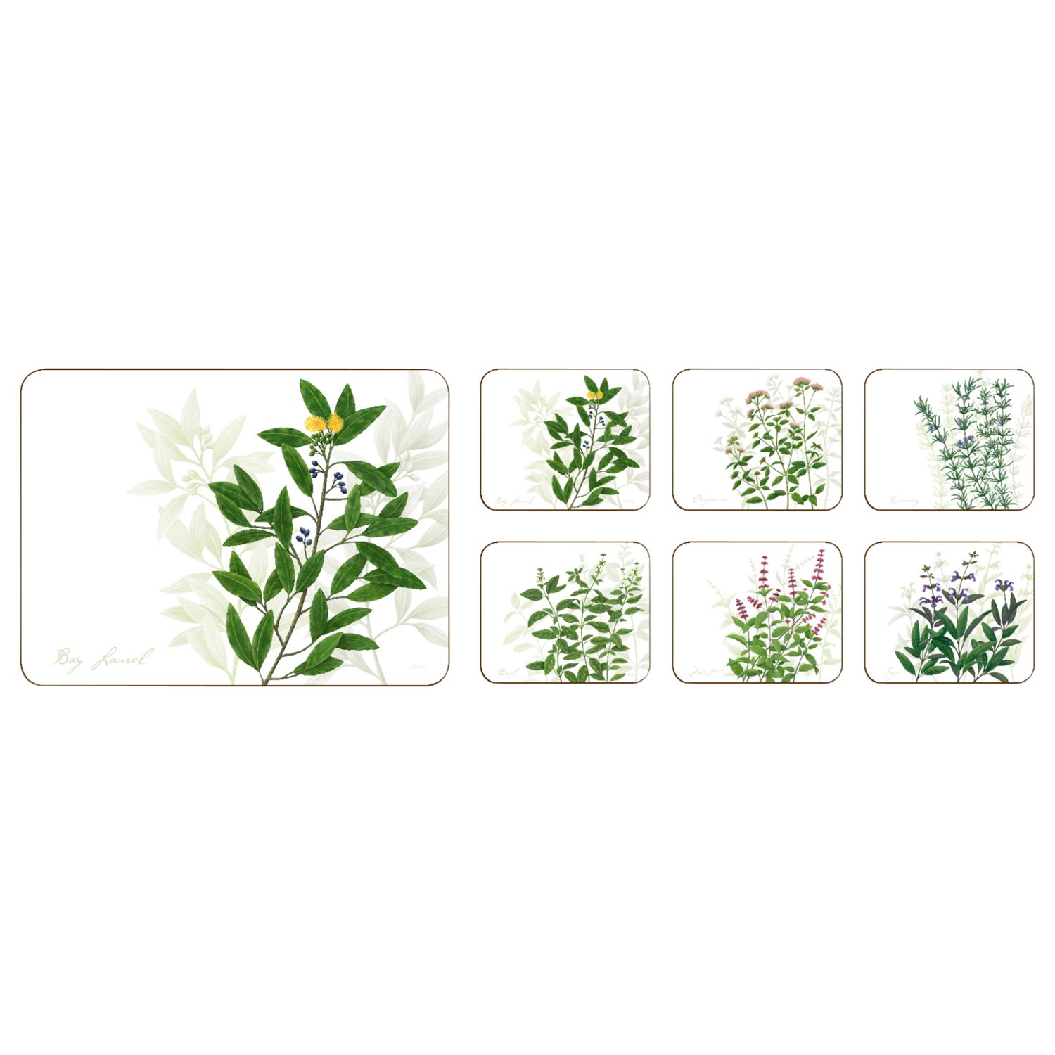 Jason Products Kitchen Herbs Placemats Set Of 6 At John Lewis