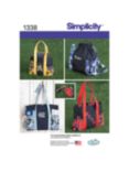 Simplicity Bags & Backpack Sewing Patterns, 1338