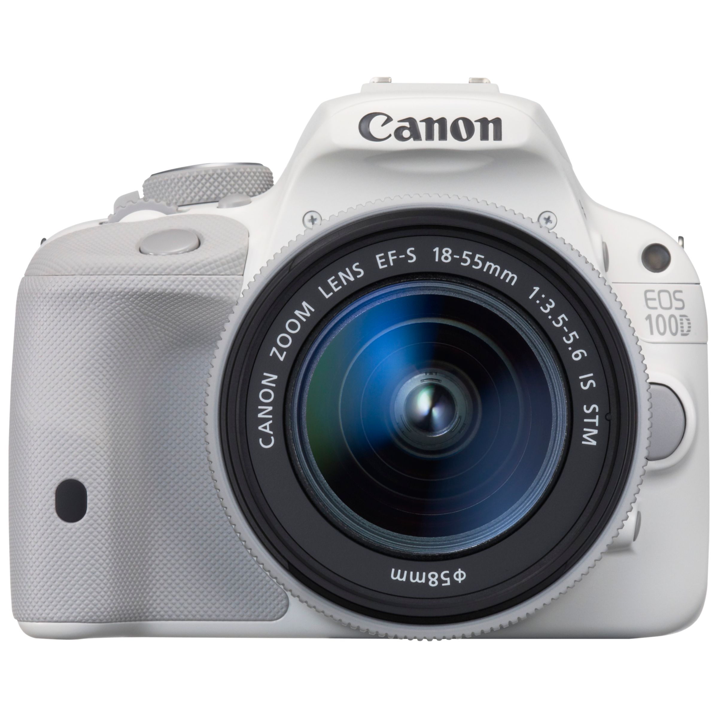 Canon EOS 100D Digital SLR Camera with 18-55mm IS STM Lens, HD 1080p, 18MP, 3" LCD Touch Screen, White