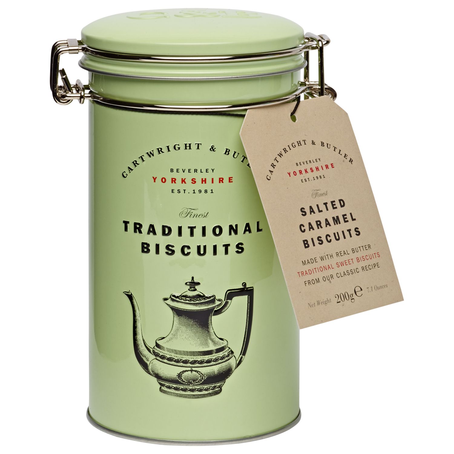Cartwright Butler Salted Caramel Biscuits Canister 0g At John Lewis Partners