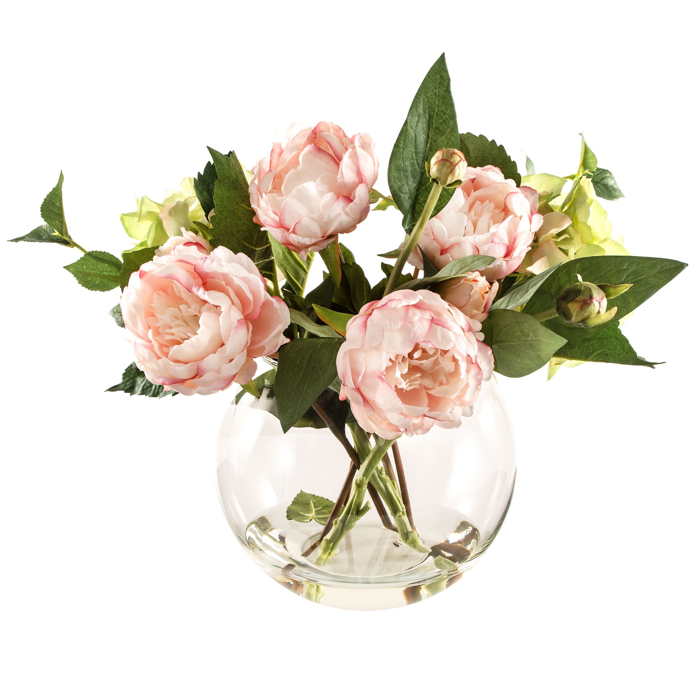 pink artificial flowers in vase