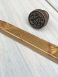 StompStamps Personalised Brass Wax Seal Initial and Wax Stick