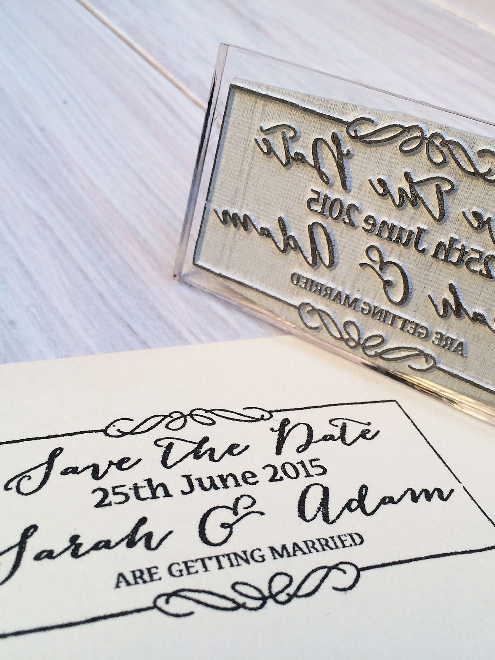 Stompstamps Personalised Save The Date Stamp At John Lewis Partners