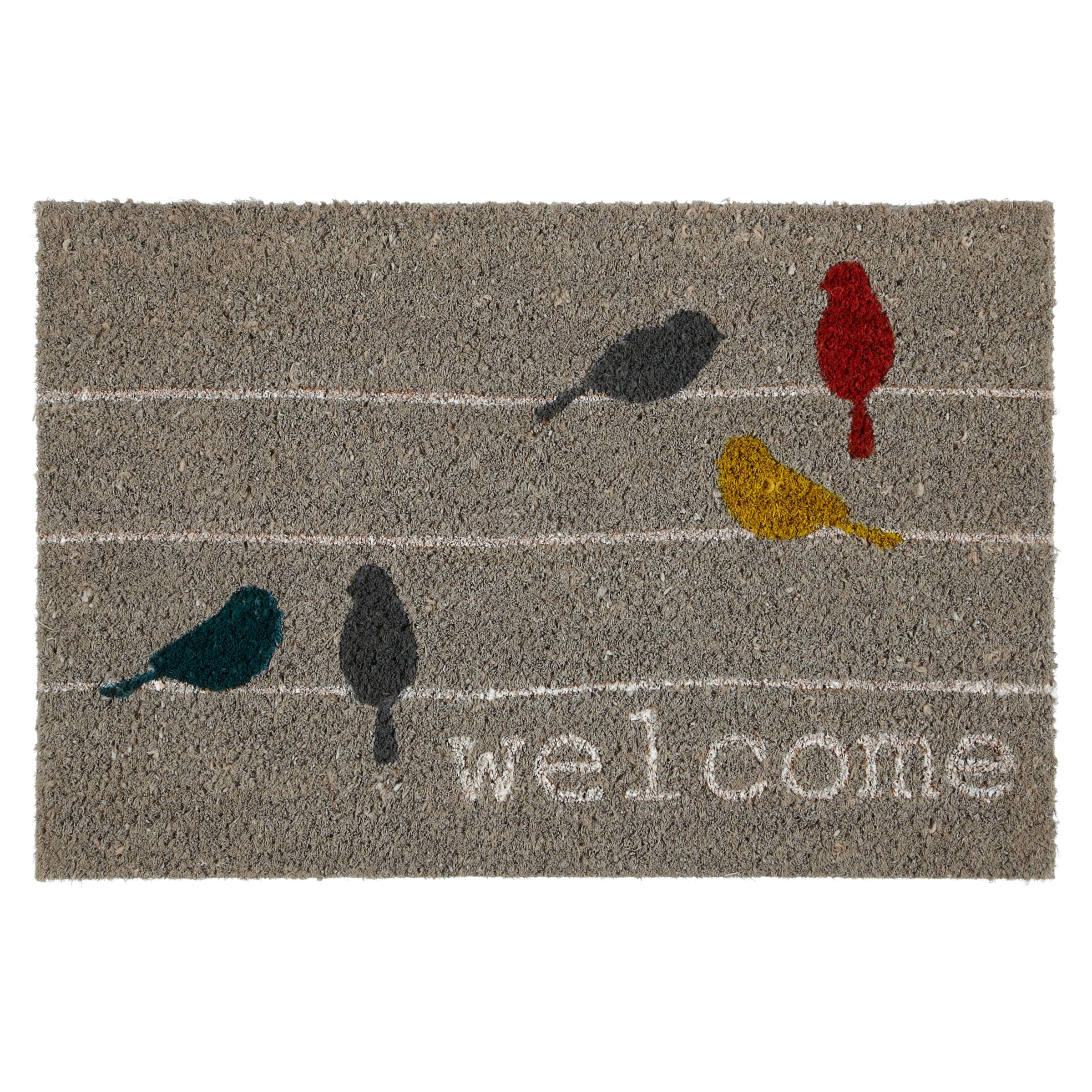 John Lewis Birds On A Wire Door Mat 40 X 60cm At John Lewis