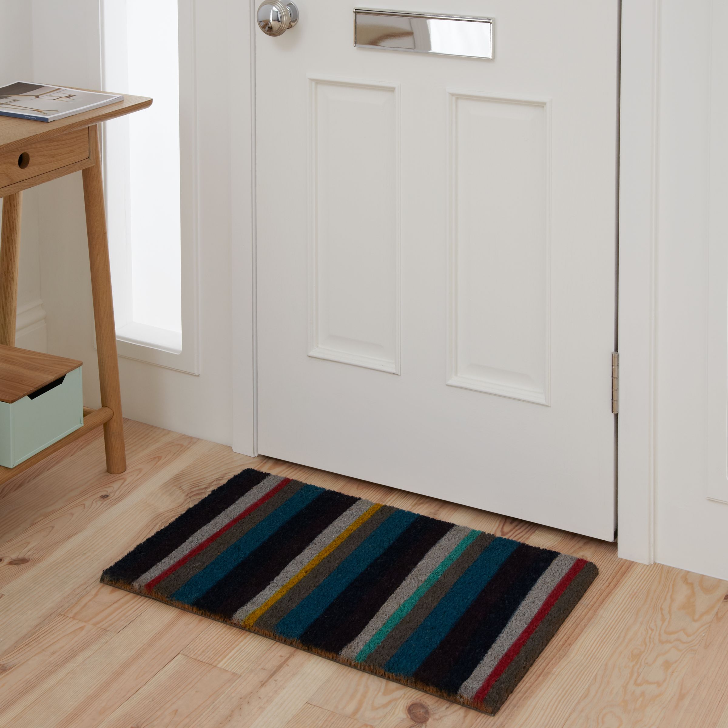 John Lewis Scandi Stripe Door Mat 45 X 75cm At John Lewis Partners