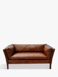Halo Groucho Small 2 Seater Leather Sofa, Antique Whisky